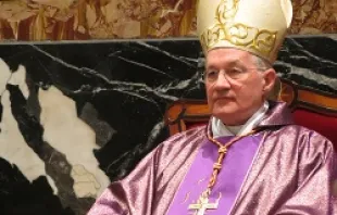 Cardinal Marc Ouellet presides over the Dec. 9, 2012 opening Mass for the Ecclesia in America Conference.   Alan Holdren-CNA