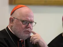 Cardinal Reinhard Marx of Munich and Freising at a press conference held by German bishops at the Teutonic College in Rome, Oct. 5, 2015. 