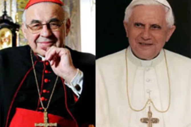 Cardinal Miloslav Vlk Pope Benedict XVI CNA Vatican Catholic News 11 10 10
