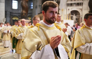 A Mass of diaconal ordination said in St. Peter's Basilica, Sept. 29, 2016.   Daniel Ibanez/CNA.