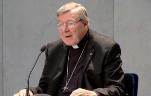 Cardinal Pell speaks with journalists after being charged with sexual abuse June 29, 2017.