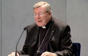 Cardinal Pell speaks with journalists after being charged with sexual abuse June 29, 2017.  