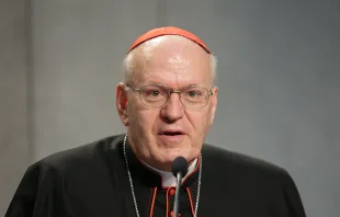 Cardinal Péter Erdő of Esztergom-Budapest, pictured at the Vatican on Oct. 5, 2015. Daniel Ibáñez/CNA.