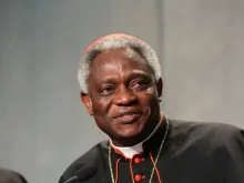 Cardinal Peter Turkson of Ghana at a press conference on the Synod on the Family, Oct. 23, 2015. 