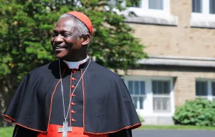 Cardinal Peter Turkson, prefect of the Dicastery for Promoting Integral Human Development.   Lee Ferris/Mount Saint Mary's College.