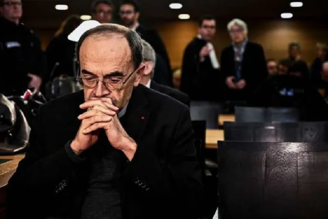 Cardinal Philippe Barbarin arrives in court Jan 7 2019 Credit Jeff Pachoud AFP Getty Images CNA