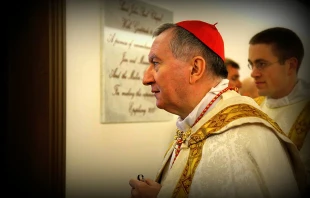 Cardinal Pieto Parolin at the North American College in Rome on Jan. 6, 2015.   Bohumil Petrik/CNA.