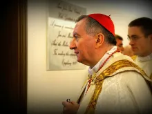 Cardinal Pieto Parolin at the North American College in Rome on Jan. 6, 2015. 
