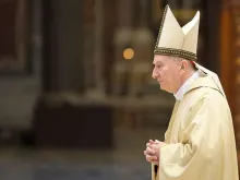 Cardinal Pietro Parolin in St. Peter's Basilica April 27, 2017.