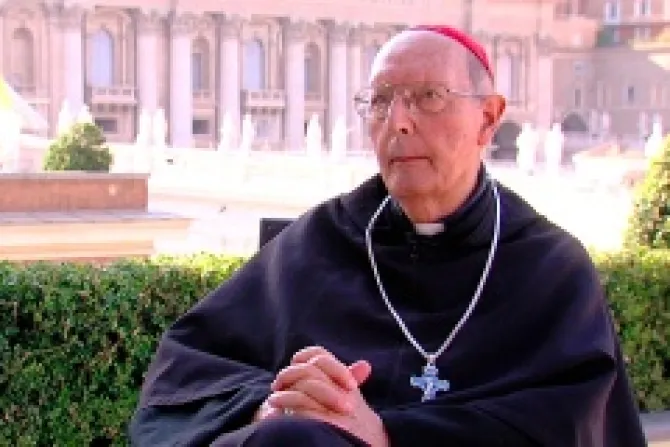 Cardinal Prosper Grech at the Patristic Institute Augustinianum Sept 3 2013 Credit Alan Holdren CNA CNA 9 4 13