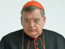 Cardinal Raymond L. Burke appears in a Feb. 2012 file photo. 