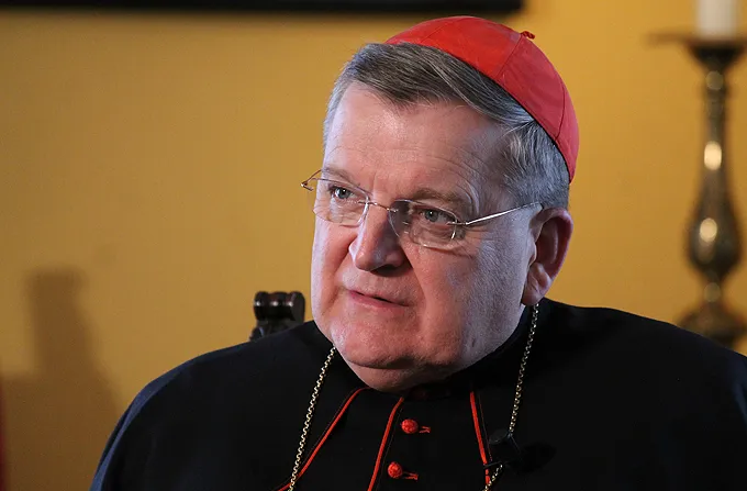 Cardinal Raymond Burke, prefect of the Apostolic Signatura, speaks with CNA Sept. 15, 2014. ?w=200&h=150
