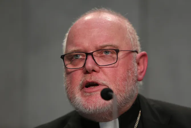 Cardinal Reinhard Marx at the Vatican Press Office on Oct 17 2014 Credit Daniel Ibez CNA 4 CNA 10 17 14