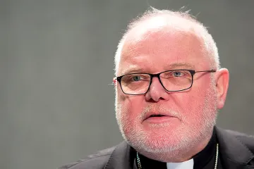 Cardinal Reinhard Marx of Germany at a press conference on reThinking Europe at the Holy See Press Office on Oct 27 2017 Credit Daniel Ibanez 1 CNA