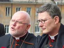 Cardinal Reinhard Marx of Munich and Freising and Cardinal Rainier Woelki of Cologne in Rome, March 14, 2013. 