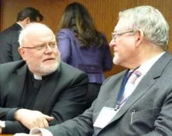Cardinal Reinhard Marx of Munich and Freising in conversation with Professor Jörg Fegert of Ulm University at the launch of the new Center for Child Protection.?w=200&h=150