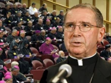 Cardinal Roger Mahony and participants in the Synod for the Middle East