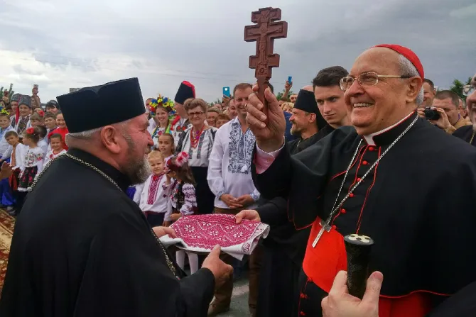 Cardinal Sandri in Ukraine July 15 2017 Credit Congregation for the Eastern Churches CNA