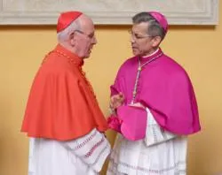 Archbishops Charles J. Brown speaks with Cardinal Sean Brady of Armagh, N. Ireland after his ordination on Jan. 6, 2012?w=200&h=150