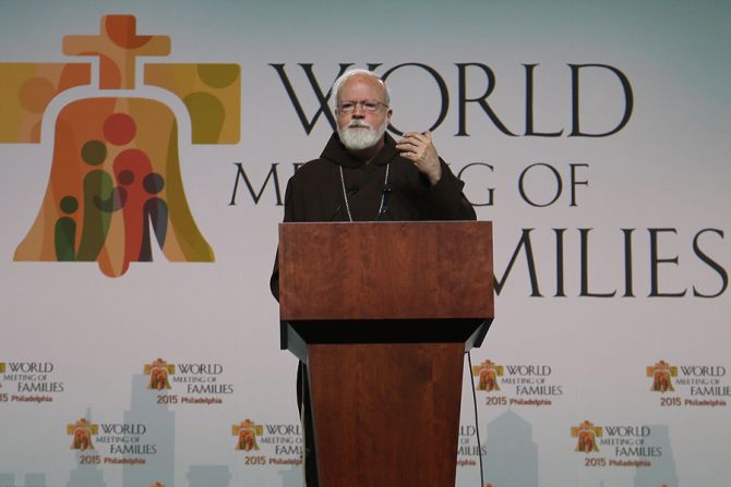 Cardinal Sean OMalley of Boston gives a keynote address in Philadelphia at the World Meeting of Families Sept 25 2015 Credit Mary Rezac CNA 2 CNA 9 25 15