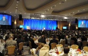 Cardinal Sean O'Malley of Boston speaks during the 2014 National Catholic Prayer Breakfast on May 13, 2014.   Br. Pier Girogio Dengler, O.P.