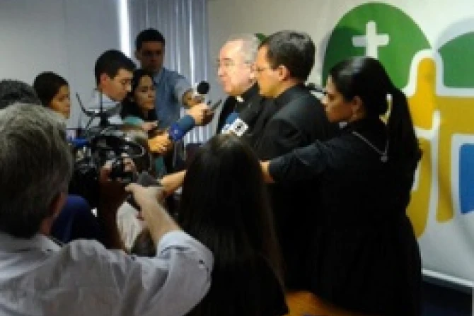 Cardinal Stanislaw Rylko speaks at a press conf March 4 2012 during his visit to the 2013 WYD site of Rio de Janeiro Credit WYD 2013 Organization CNA World Catholic News 3 5 12