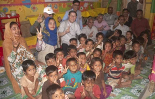 Cardinal Tagle, president of Caritas International, visits Kutupalong refugee camp in Bangladesh, Dec. 3, 2018.  Caritas Bangladesh