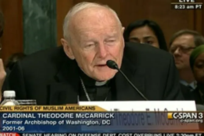 Cardinal Theodore Mccarrick CSPAN CNA US Catholic News 3 31 11