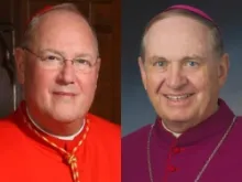 Cardinal Timothy M. Dolan and Bishop Richard E. Pates.