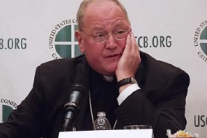 Cardinal Timothy Dolan at a press conference for the 2012 USCCB Fall General Assembly Nov 13 Credit Michelle Bauman CNA EWTN US Catholic News 11 13 12