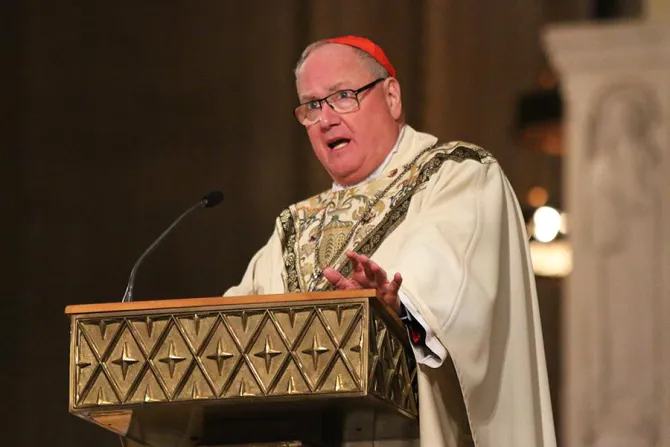 Cardinal Timothy Dolan at the Vigil for Life at the Basilica of the National Shrine of the Immaculate Conception January 18 2018 Credit Jonah McKeown CNA