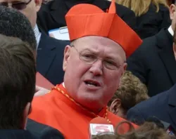 Cardinal Timothy Dolan speaks to the press at the North American College in Rome.?w=200&h=150