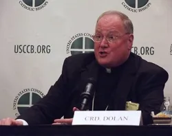 Cardinal Timothy Dolan at a press conference for the 2012 USCCB Fall General Assembly, Nov. 13. ?w=200&h=150