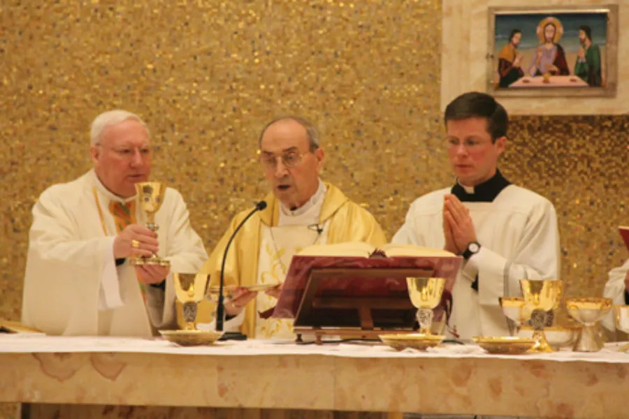 Cardinal Velasio de Paolis celebrated the closing Mass of the Legionaries of Christ's General Chapter Meeting in Rome Feb. 25, 2014. ?w=200&h=150