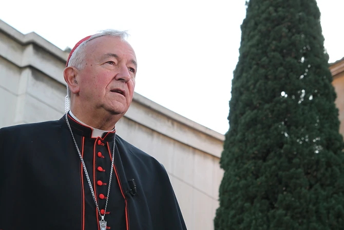 Cardinal Vincent Nichols at the Vatican before the start of a session of the Synod on the Family Oct 10 2014 Credit Bohumil Petrik CNA CNA 10 10 14