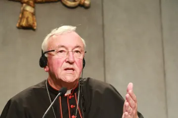 Cardinal Vincent Nichols of Westminster England at a Vatican press conference on the Synod of Bishops Oct 14 2015 Credit Bohumil Petrik CNA 10 14 15