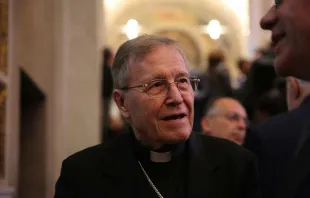 Cardinal Walter Kasper, president emeritus of the Pontifical Council for Promoting Christian Unity, at the Vatican in April 2015. Bohumil Petrik/CNA.