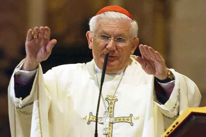Cardinal William Keeler April 2005 in Rome Italy Credit Marco Di Lauro Getty Images CNA
