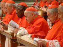 Cardinals attend mass in St. Peter's Basilica for the Epiphany on Jan. 6, 2012