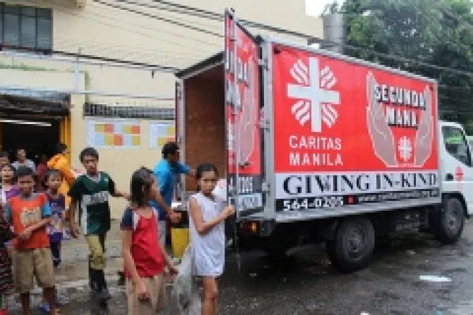 Caritas Manila relief assistance Credit Caritas Manila CNA Catholic News 3 19 14