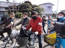 Caritas community volunteers responding in the aftermath of the earthquake. 