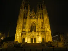 The Cathedral of St. Michael and St. Gudula in Brussels, Belgium. 