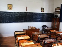 Catholic school room. 