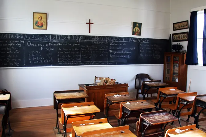 Catholic school room Credit Stephen Kiers via wwwshutterstockcom CNA 2 12 16