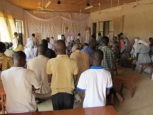 Eucharistic adoration in Niger. 