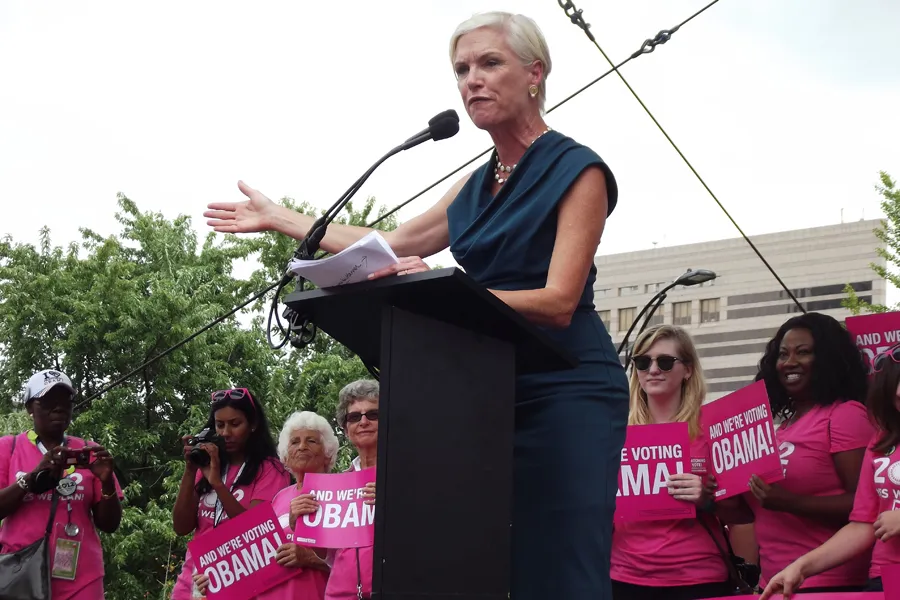 Planned Parenthood Federation of America CEO Cecile Richards speaks during a rally in support of the organization.?w=200&h=150
