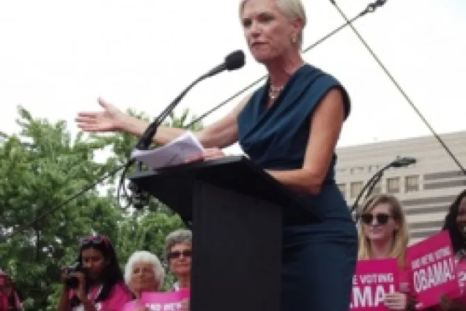 Cecile Richards speaks during a Planned Parenthood rally 2 CNA US Catholic News 9 5 12