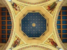 Ceiling of St. Thomas Aquinas Church at the Newman Center in Lincoln, Nebraska. 