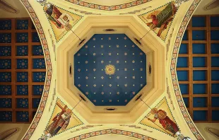 Ceiling of St. Thomas Aquinas Church at the Newman Center in Lincoln, Nebraska.   Clark Architectural Collaborative.