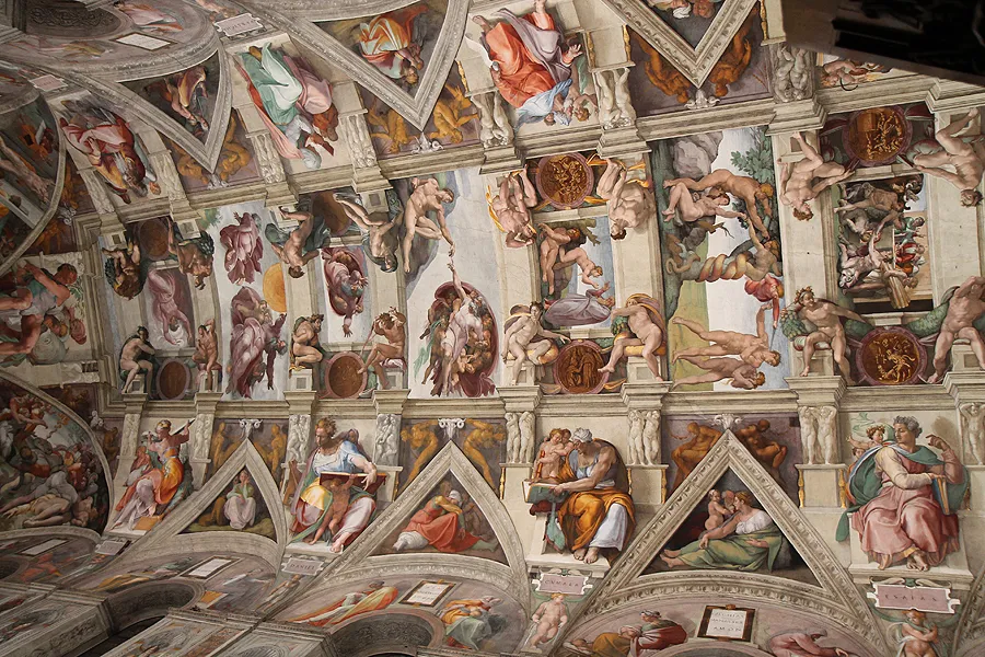 Ceiling of the Vatican's Sistine Chapel on Oct. 29, 2014. ?w=200&h=150